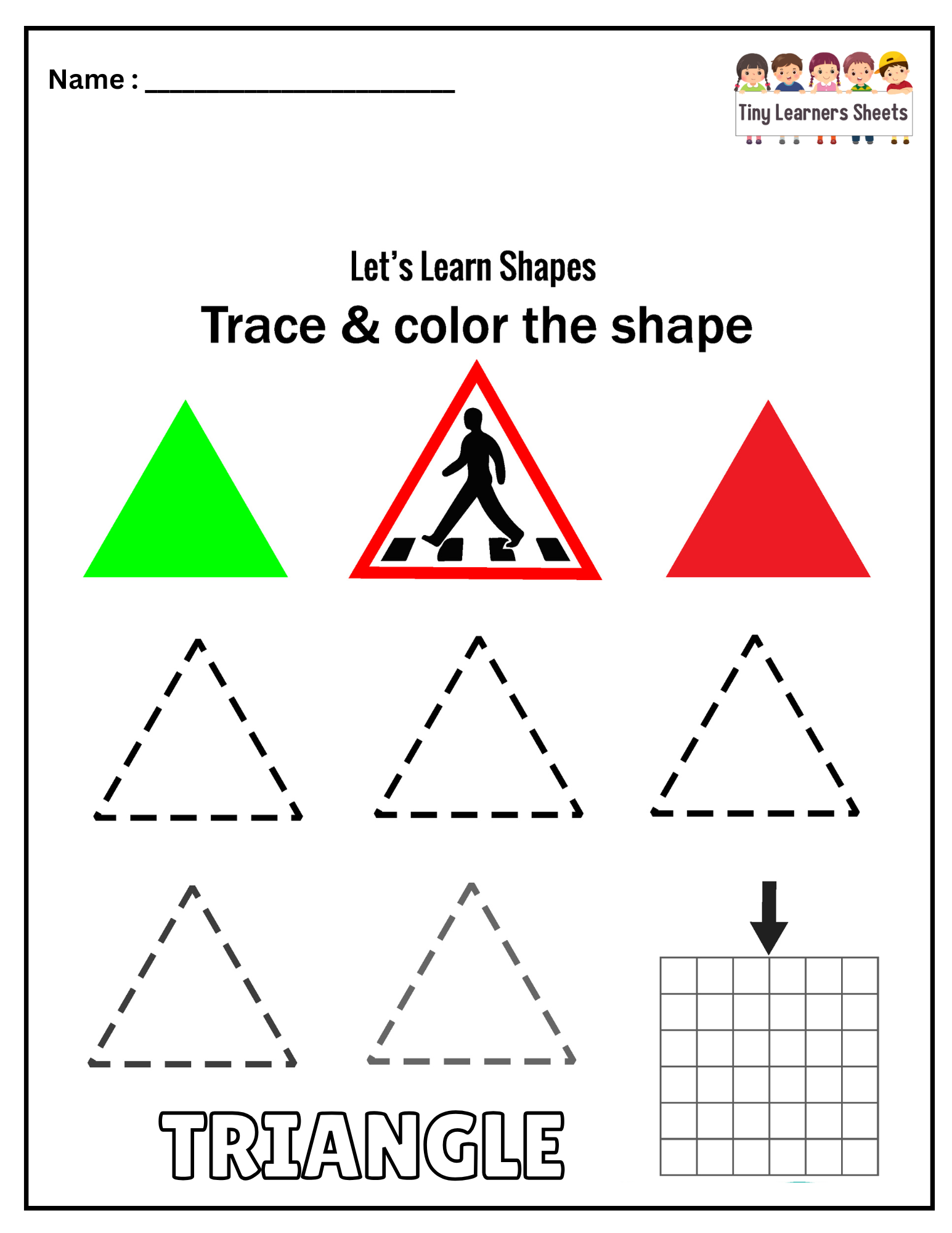 Triangle Shape Worksheet